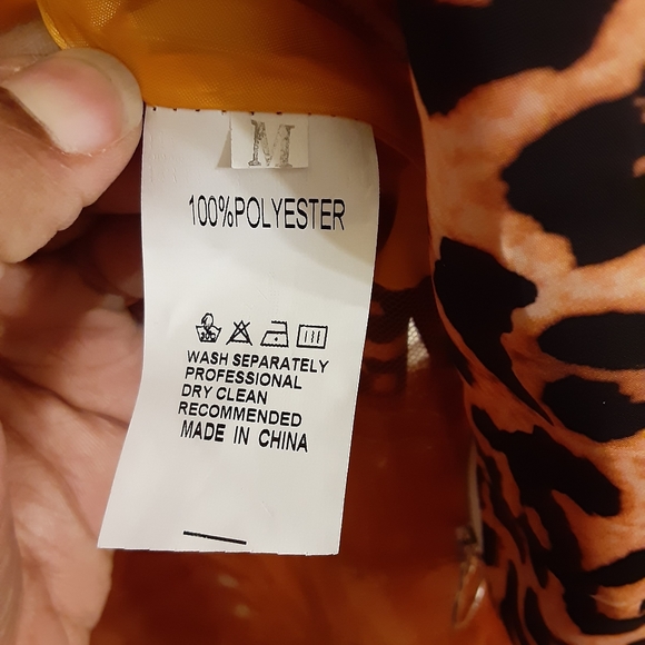 Leopard Ruffled Tulle Bomber Jacket - Picture 2 of 4